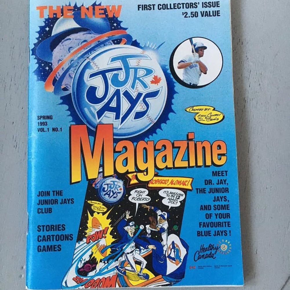1993 vol 1 No 1 Blue 'Jr Jays Magazine' Collector's Issue